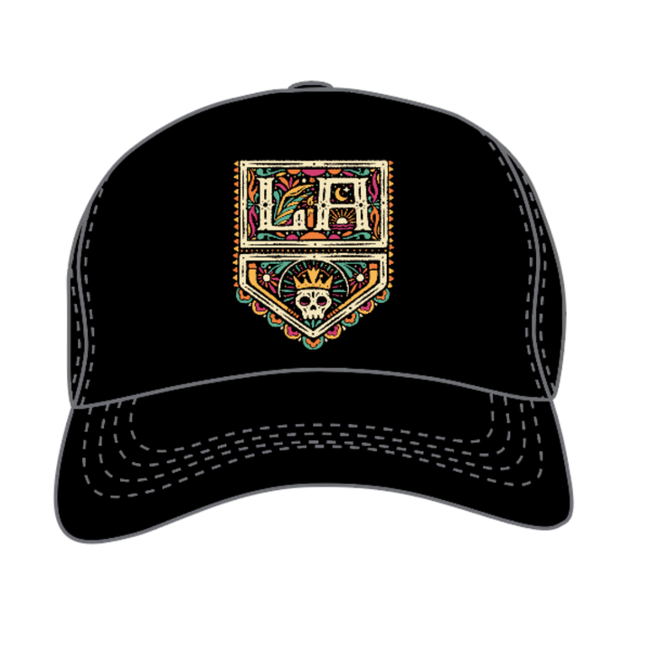 LA Kings Violent Gentlemen 2023 Día de Muertos Black Snapback Hat