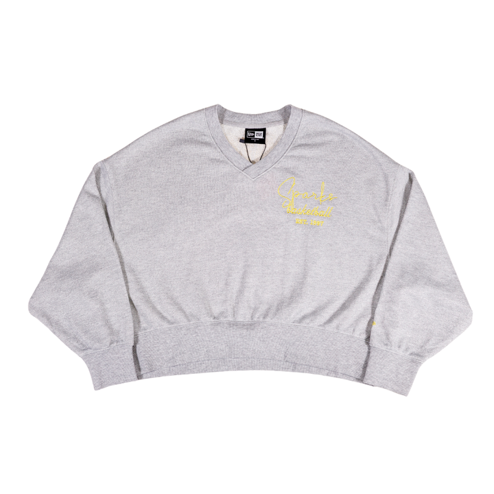 LA Sparks Women's New Era Grey Spirit Crewneck