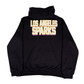 LA Sparks New Era Black Game Day Full Zip Hoodie
