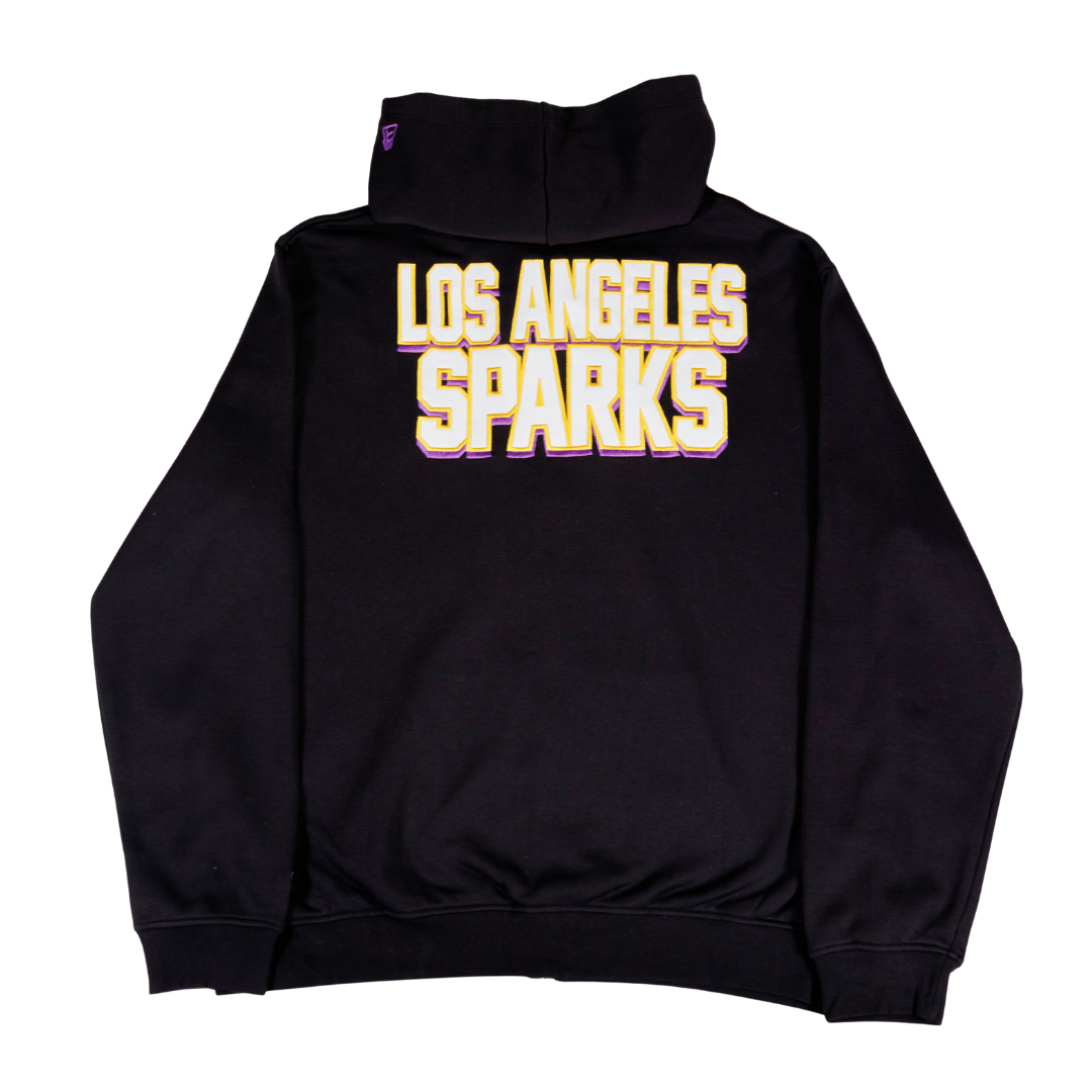 LA Sparks New Era Black Game Day Full Zip Hoodie