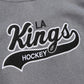 Kings Mitchell & Ness NHL Snow Washed Vintage Logo Gray Hoodie