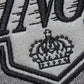 Kings Mitchell & Ness NHL Snow Washed Vintage Logo Gray Hoodie
