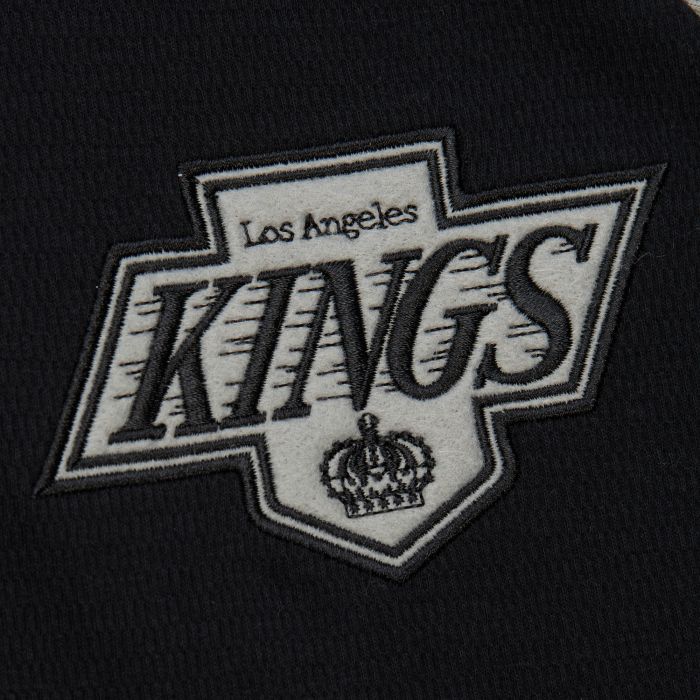 LA Kings Black/Grey Thermal Henley Long Sleeve Shirt