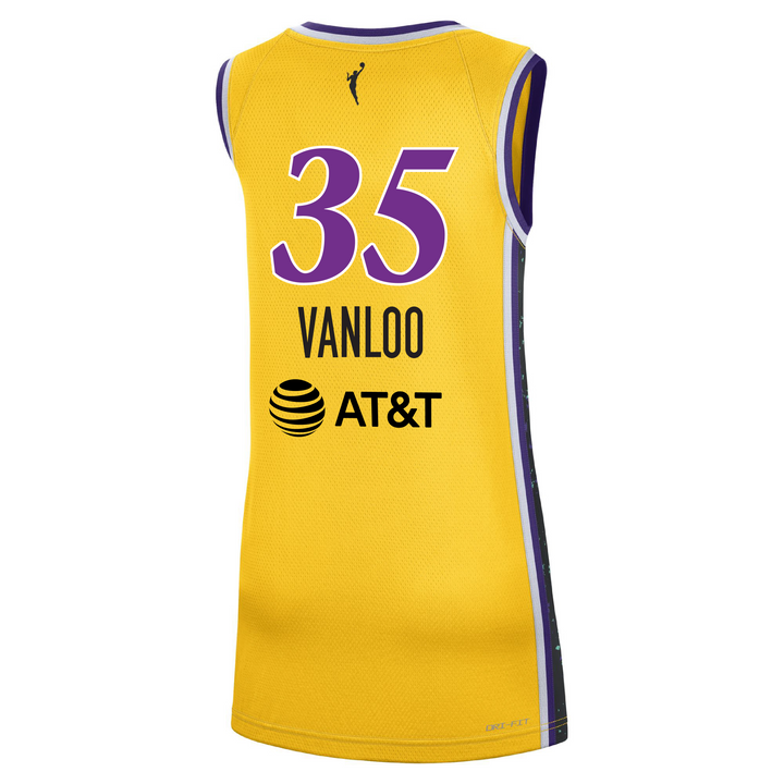 LA SPARKS JULIE VANLOO NIKE GOLD REBEL EDITION JERSEY