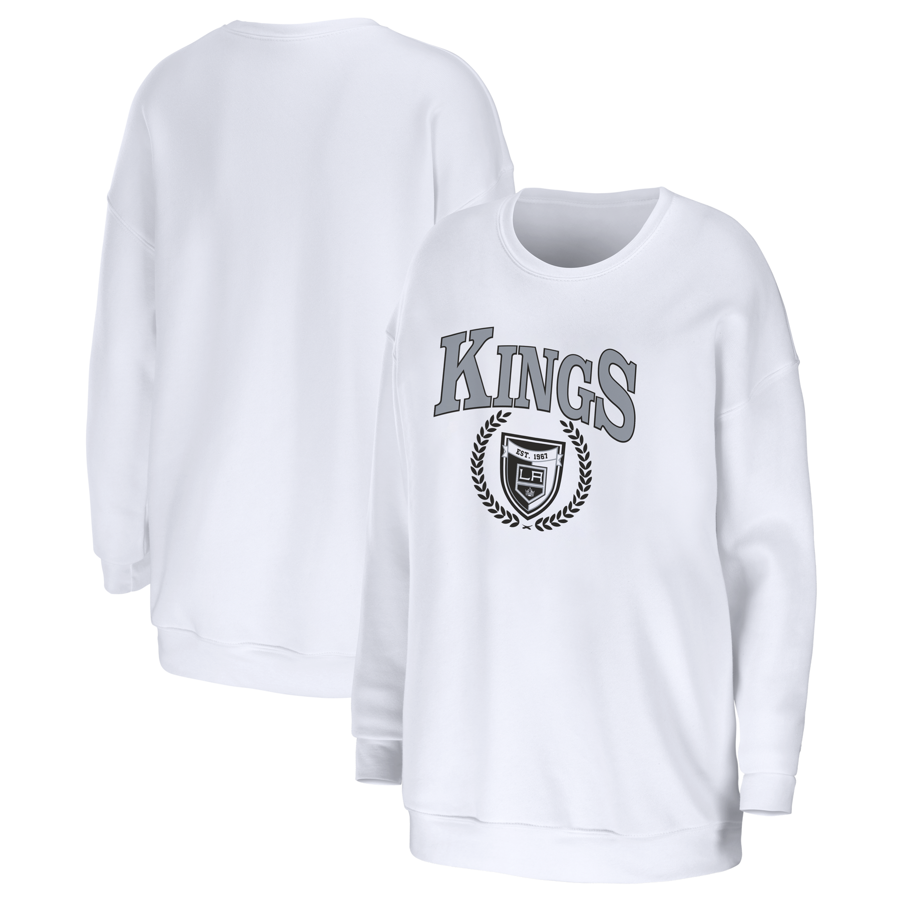 adidas Kings Vintage Crew Sweatshirt - Grey, Men's Hockey