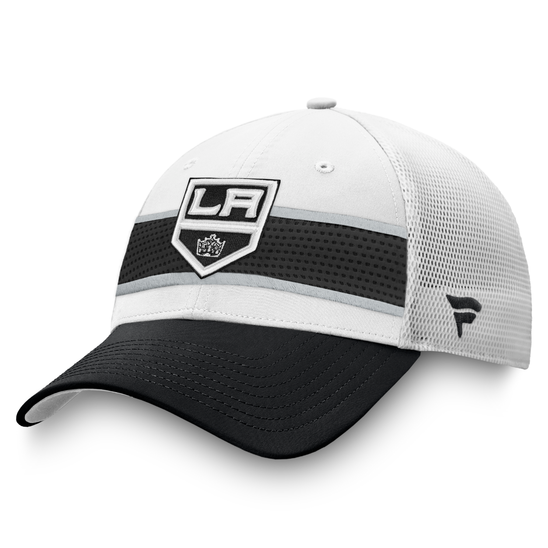 White New Adult Unisex Iconic Emblem LA Kings Snapback Hat (C1178)