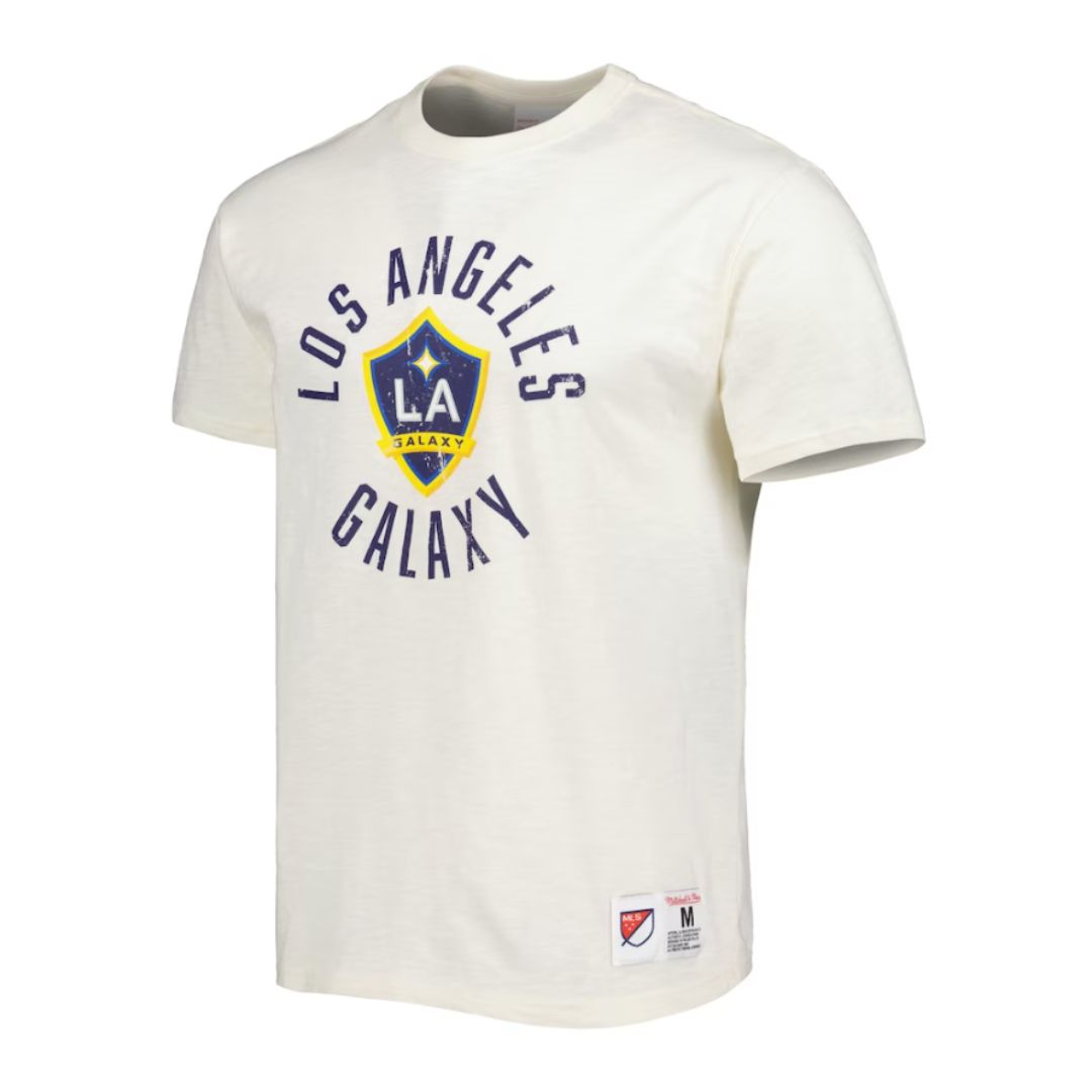 LA Galaxy 2023 Mitchell & Ness Legendary Slub White T-Shirt