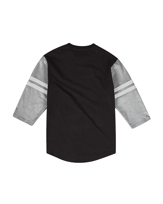 LA Kings Henley Long Sleeve T-Shirt - Black/Grey