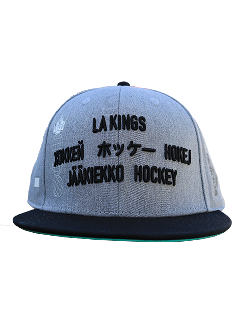 LA Kings Flag Adjustable Snapback - Grey/Black