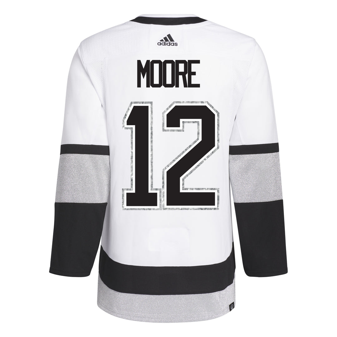Adidas La Kings Trevor Moore Authentic Adizero Primegreen Alternate Jersey 50 (Medium) / White